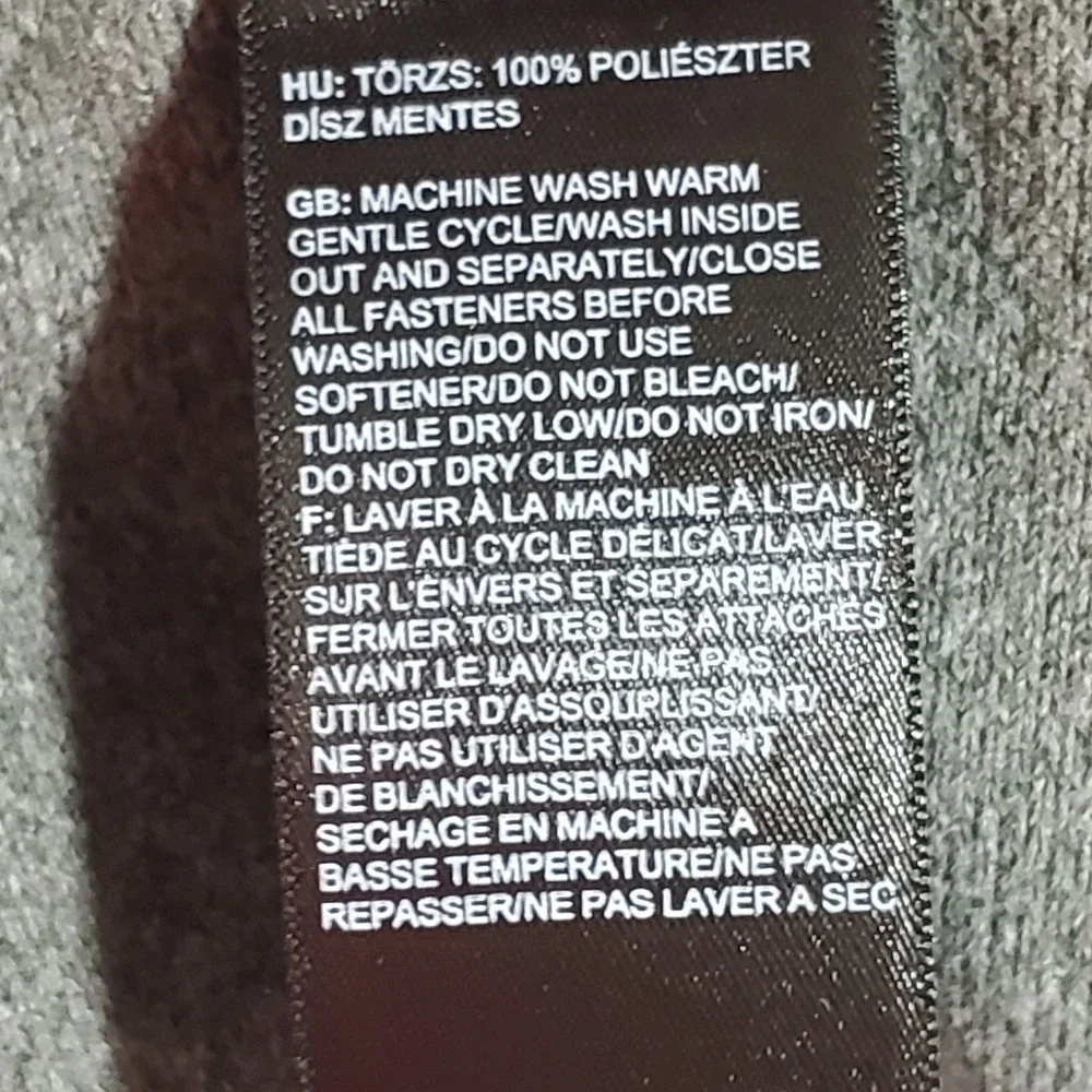The North Face 1/4 Zip‎ Pullover Gray Ford Lincoln Service Solutions Mens Large